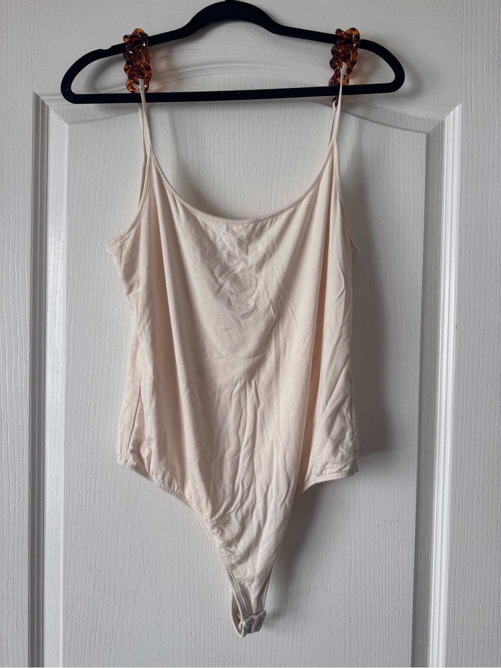 L’ Academie Women’s Cream Spaghetti-Strap Bodysuit